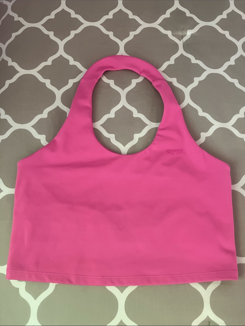 AYBL STAPLE HALTERNECK CROP TOP SUMMER PINK